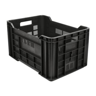 Agricultural Vented Stackable Black Crate527 x 352 x 272mm