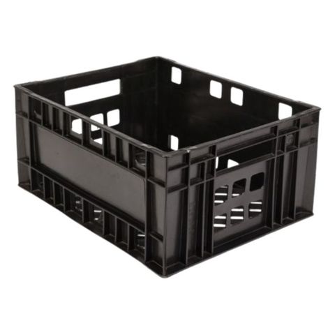 Vented Dairy Crate - Black424 x 335 x 207mm