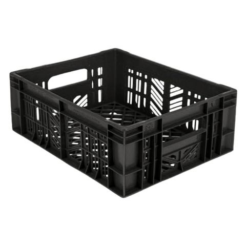 Vented Dairy Crate - Black424 x 335 x 162mm