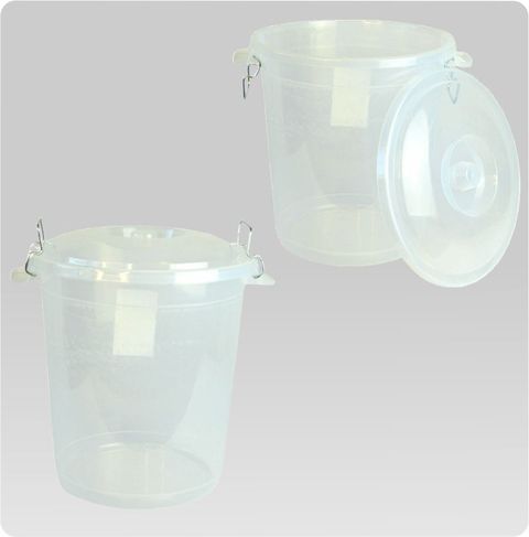 See-Through Lock Bin with Clips - 22L