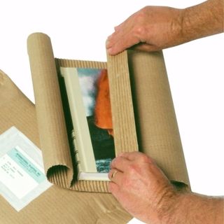 protective packaging sfk single face kraft corrugated around object