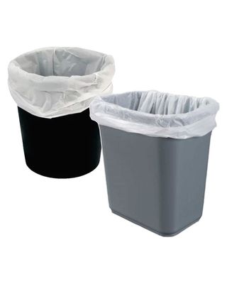 barrier bags white flat larger in bins