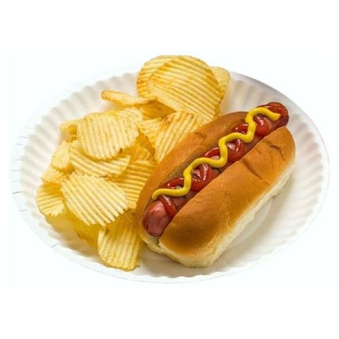 Paper-plate-white-chips-hotdog