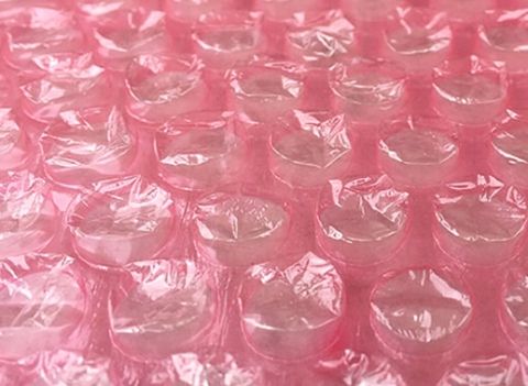 Anti-static-pink-bubble-wrap-electronics-cellular-computer-packaging