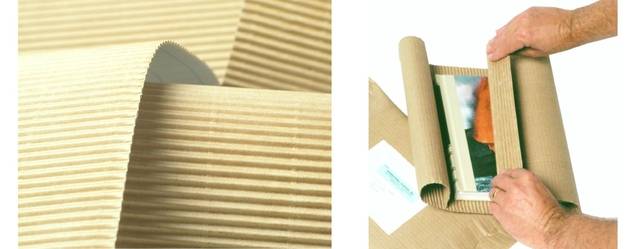 Protective-packaging-sfk-single-face-kraft-corrugated-bends-easily-around-object
