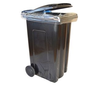 Clear-refuse-bags-in-black-wheelie-bin